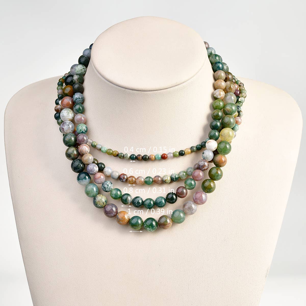 Retro Natural Stone Beaded Versatile Necklace