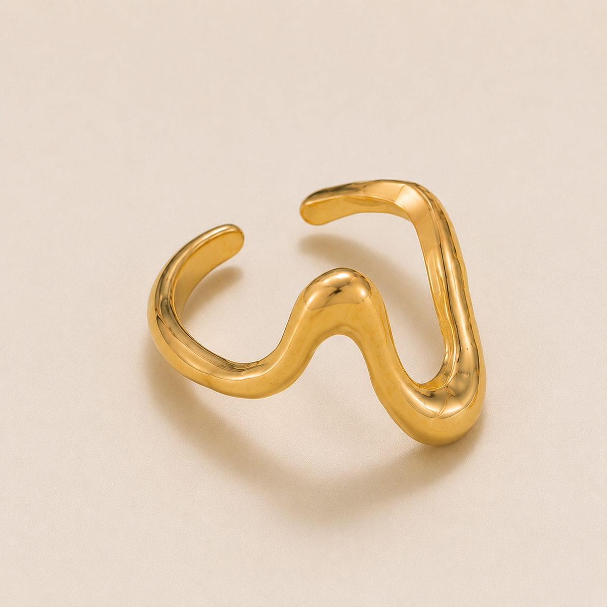 Gold Wave Ring