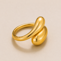 Gold Teardrop Ring