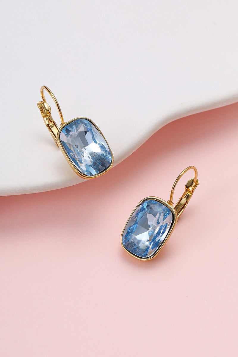 Stainless Steel Tarnish-Free Rhinestone Earrings
