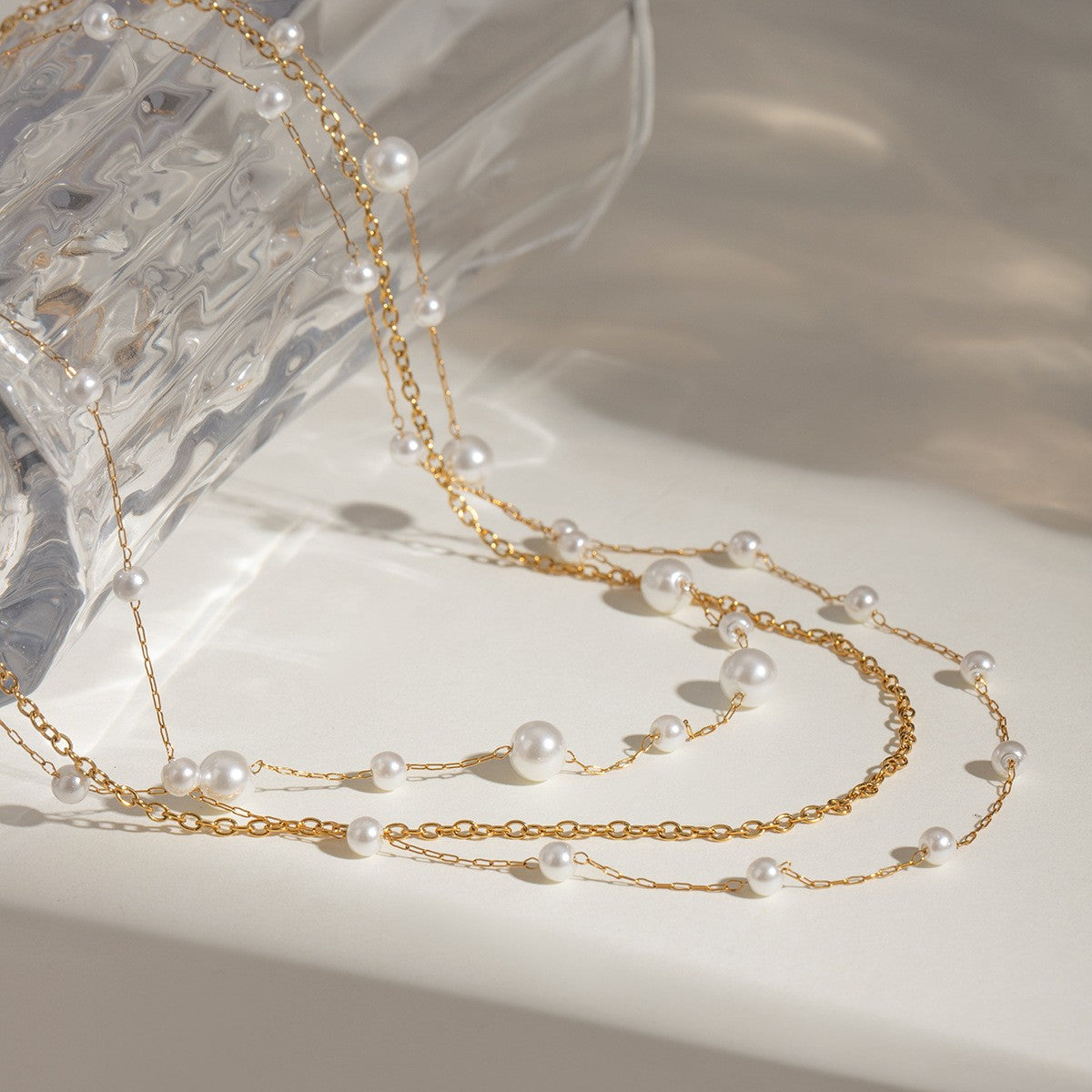 18k Stainless Steel Tarnish Free Layered Necklace