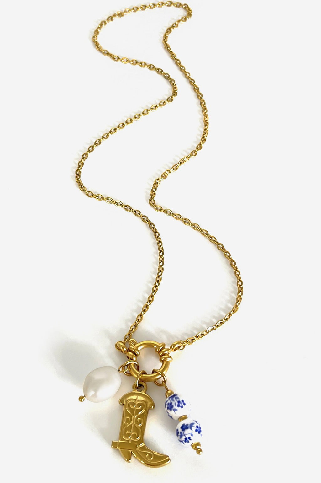 18K Stainless Steel Tarnish-Free Western Necklace