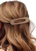 Large Oval Lay Down Flat Hair Claw Clips