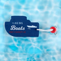 I Like Big Boats Floating Keychain