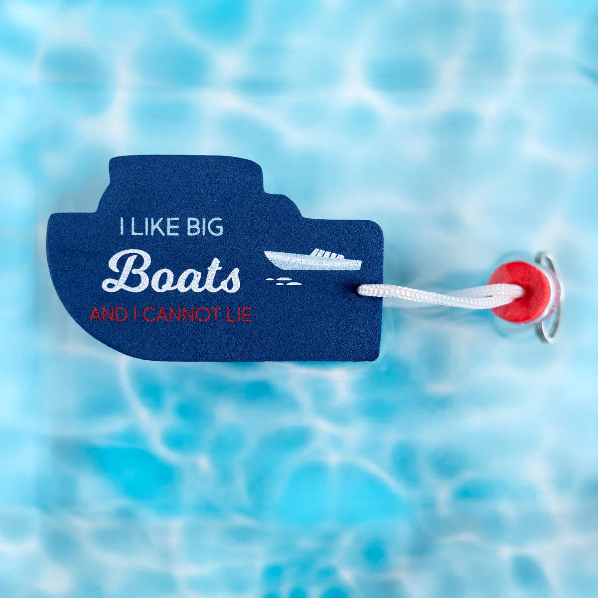 I Like Big Boats Floating Keychain