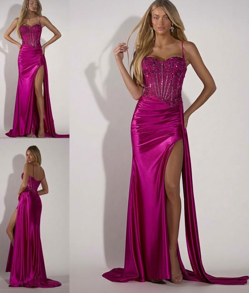 Aerie 10044 shown in Raspberry for style reference; this listing is Midnight, size 16