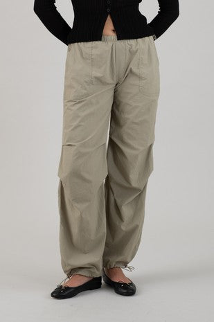 PARACHUTE PANTS LIGHT KHAKI