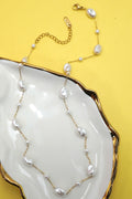 18K Stainless Steel Tarnish-Free Pearl Necklace