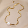 Stainless Steel Non-tarnish Pearl Necklace