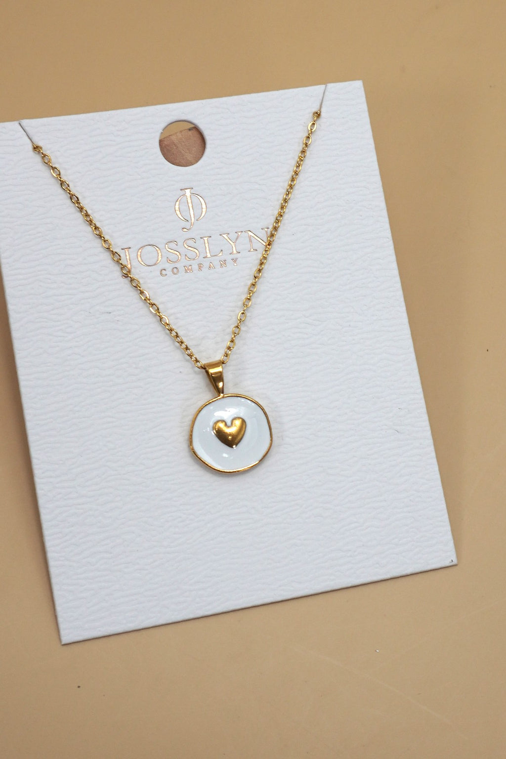 18K Stainless Steel Tarnish-Free Heart Necklace