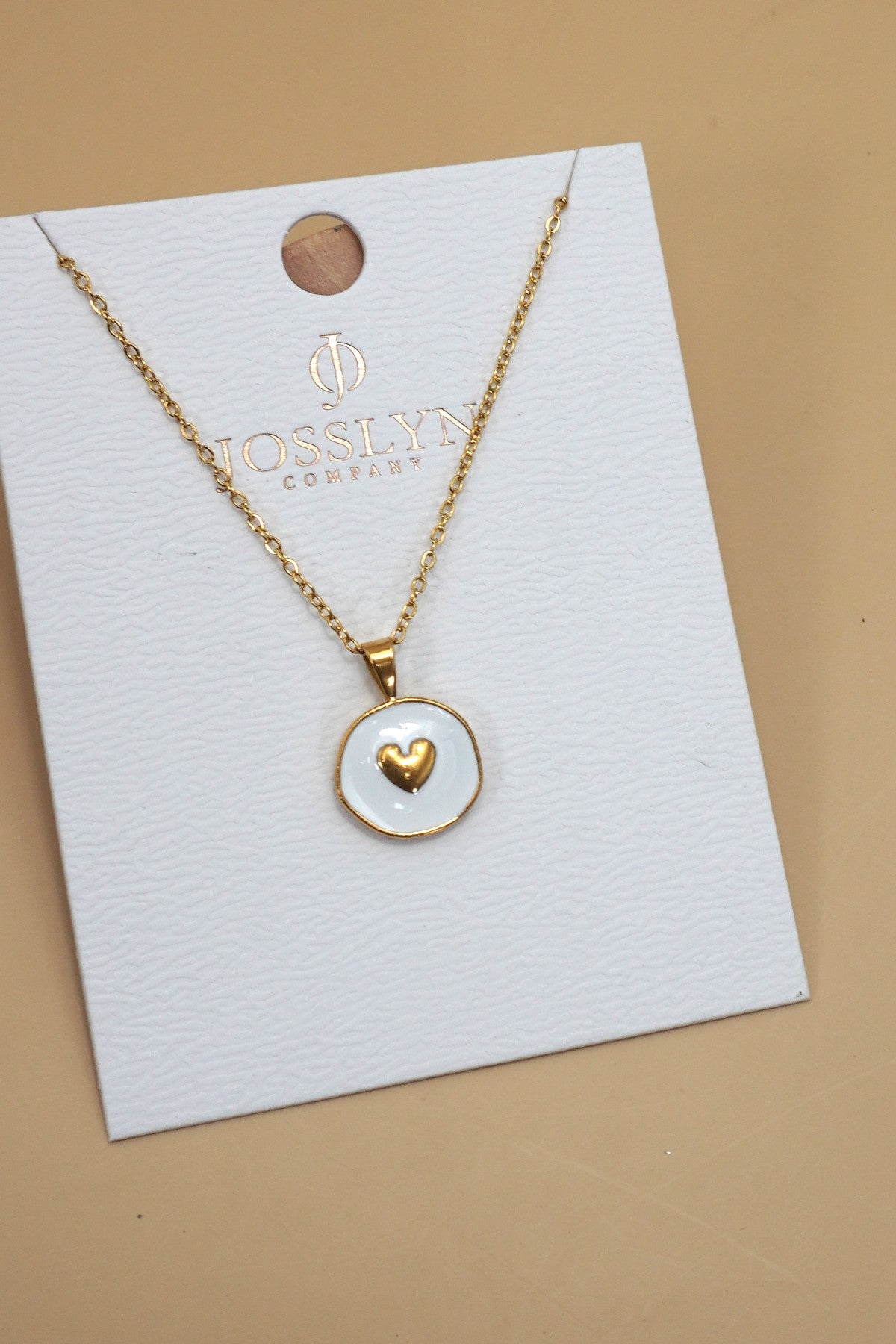 18K Stainless Steel Tarnish-Free Heart Necklace